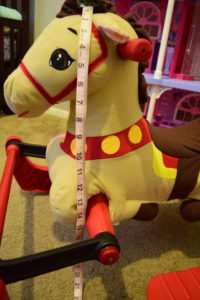 Radio flyer ponys' height from head to the floor