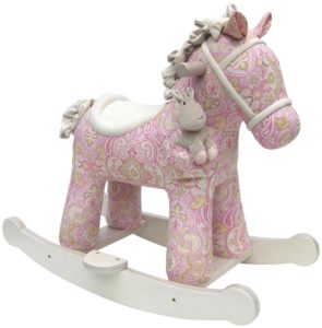 Little Bird Told Me Pixie Fluff pink rocking horse for 1 - 2 year old babies toddlers ride on