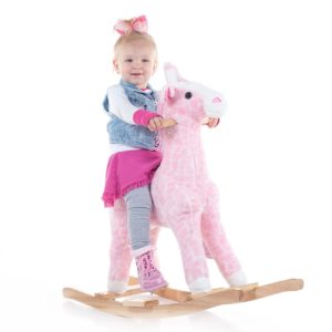 Happy Trails plush rocking penny the pink giraffe ride on 