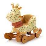 rocking giraffe animal ride on toy seat for babies toddlers