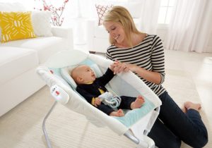 Fisher-Price Deluxe rock 'n play sleeper with newborn insert