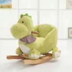 stuffed plush rocking dinosaur rocker with seat for babies toddlers ride on toy