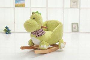DanyBaby plush rocking dinosaur with seat for babies and toddlers ride on toy