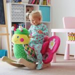 Rockabye plush butterfly rocker chair for babies and toddlers ride on toy