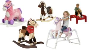 rocking horse with springs for toddler