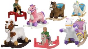 Baby rocking horse toys ride on with seats and wheels