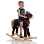 Happy Trails toddlers kids plush rocking horse