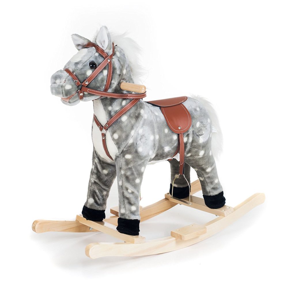 Happy Trails toddlers kids plush rocking horse height 