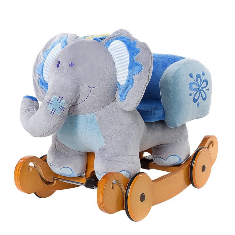 happy trails elephant plush rocking animal