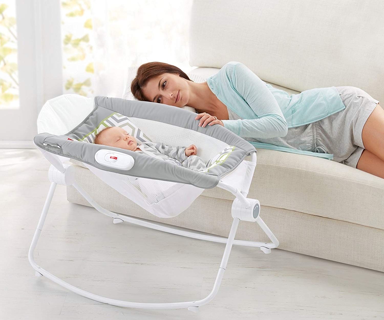 Fisher-Price rock 'n play sleeper is handy for napping at home or away