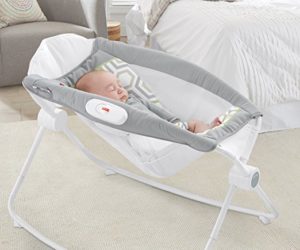 Fisher-Price rock 'n play sleeper keeps baby at an incline for a comfortable sleep