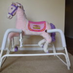 Rockin' Rider plush Lacey spring bouncing rocking horse with sound