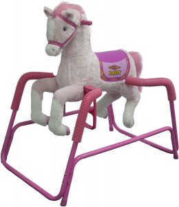 Rockin' Rider plush spring horse with sound for toddlers kids ride on