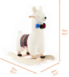 Rocking horse Llama ride on toy for babies and toddlers children